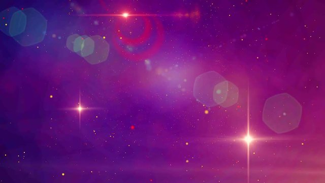 The Milky Way. Animation of moving through deep space between stars. Great Orion Nebula