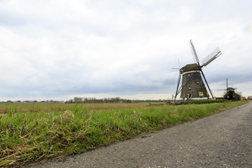 A typical Dutch windmill, Leidschendam near Den Haag, the Netherlands - 200886077