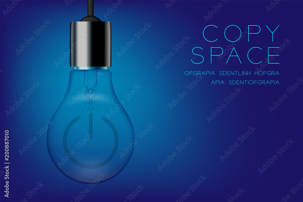 Poster incandescent light bulb switch off set power button symbol, system disconnect concept design illustr