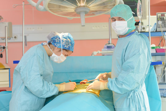 during the operation
