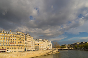 Fototapeta premium ancient stone building in Paris, France .