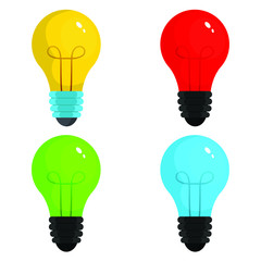 light bulb vector design