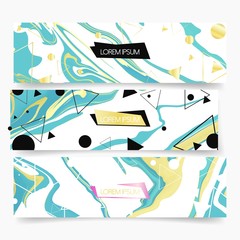 marble brochure and banner