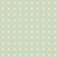 Ancient Geometric pattern in repeat. Fabric print. Seamless background, mosaic ornament, ethnic style.
