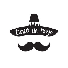 Cinco De Mayo Mexican Man Silhouette With