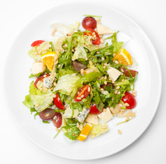 greek salad, top view