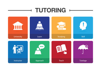 Tutoring Infographic Icon Set