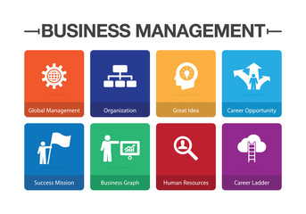 Business Management Infographic Icon Set