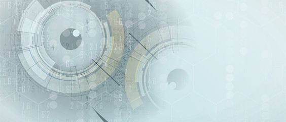 Artificial intelligence. Technology web background. Virtual concept