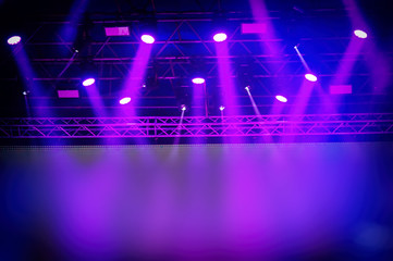 concert lighting of a free scene.
