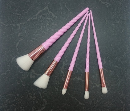 Schminkpinsel-Set in rosa