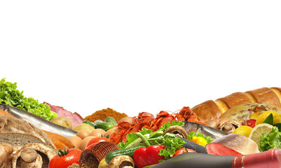  The most various foodstuff