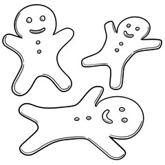 vector set of ginger bread