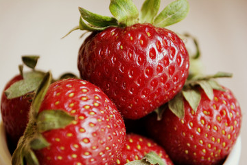 strawberries in a cup