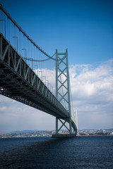 明石海峡大橋と空