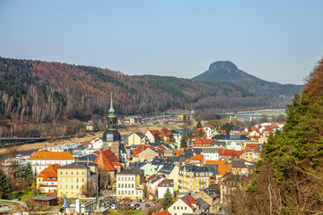 Bad Schandau, Ausblick über die Stadt 