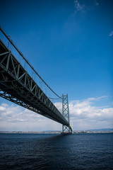 明石海峡大橋と空