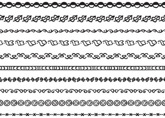 Illustrated seamless borders
