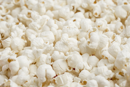 salted popcorn, texture background.