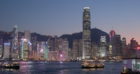 Fototapeta premium Hong Kong sunset