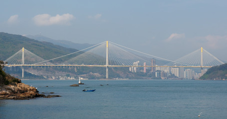 Obraz premium Hong Kong Ting kau bridge