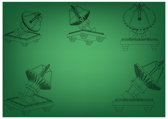 Obraz premium 3d model of an antenna