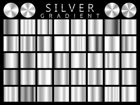 Silver background texture vector icon seamless pattern. Light, realistic, elegant, shiny, metallic and silver gradient illustration. Mesh vector. Design for frame, ribbon, coin, abstract