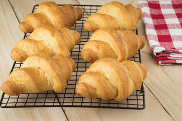 Fresh baked croissants.