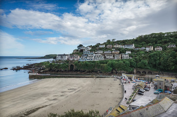 Village of Looe on the south coast of Cornwall