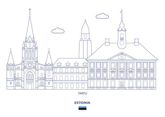 Tartu City Skyline, Estonia