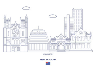 Wellington City Skyline, New Zealand