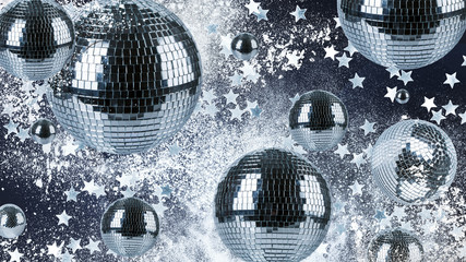 Disco balls background