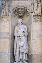 Fidenza, Parma, Italy: cathedral facade