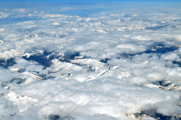 Caucasus Mountains is higher than the clouds in Armenia