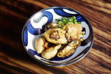 Grilled fresh oyster 