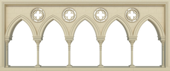 Fototapeta premium Colonnade arabic style