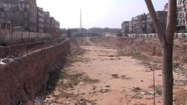 This is the area in front of old Hejaz Railway Station in Damascus, Syria. Originally the departure platform and tracks where based here.