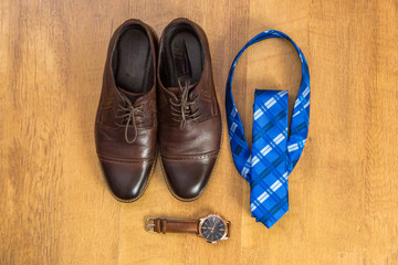 Set groom. Men's Accessories in blue