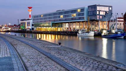 Blick zum Fischkai in Bremerhaven