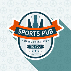 Soccer pub badge