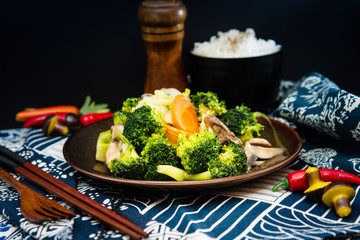 Handmade cauliflower vegetables on table