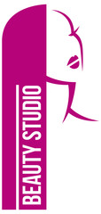 Stylized portrait of a woman logo for beauty studio
