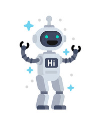 Funny vector robot