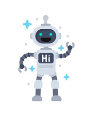 Funny vector robot