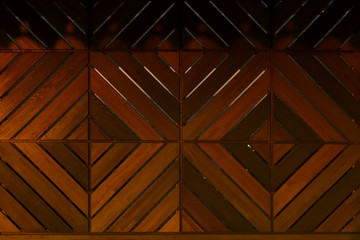 Brown Wooden Background. Brown Wooden Texture. Closeup Shot Of A Wooden Pattern Wall.