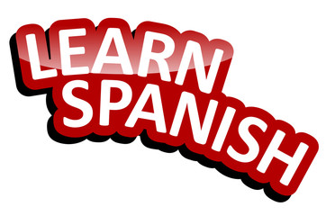 Fototapeta na wymiar banner learn spanish