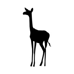 icon Animal with forest, jump, goat, desing and gazelle