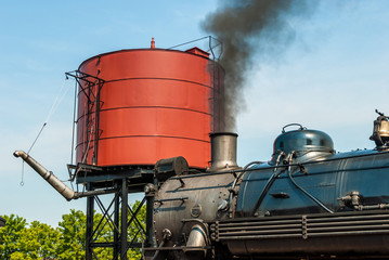 Steam Engine to get Water by Water Tower