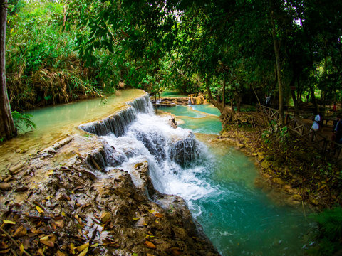 Kuang Si Waterfall near Luang Prabang, Northern Laos : February 2018