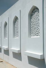 The Islamic geometry pattern decoration at Al Hussain Mosque at Seremban 2, Negeri Sembilan,...